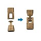 Alloy Snap Lock Clasps(PALLOY-TAC0009-24AB)-2