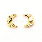 Alloy Moon Cabochons, for Nail Art Studs and Nail Art Decoartion Accessories, Golden, 6x5x1.7mm(MRMJ-WH0012-08B)