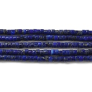 Natural Lapis Lazuli Dyed Beads Strands, Disc, Heishi Beads, 3x2~2.5mm, Hole: 0.9mm, about 180~182pcs/strand, 15.04~15.16''(38.2~38.5cm)(G-E612-A06)