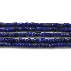 Natural Lapis Lazuli Dyed Beads Strands, Disc, Heishi Beads, 3x2~2.5mm, Hole: 0.9mm, about 180~182pcs/strand, 15.04~15.16''(38.2~38.5cm)(G-E612-A06)