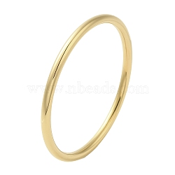 Ion Plating(IP) 304 Stainless Steel Simple Roung Ring Bangles for Women, Real 18K Gold Plated, Inner Diameter: 2-1/8 inch(5.5cm), 4mm(BJEW-F461-01E-G)