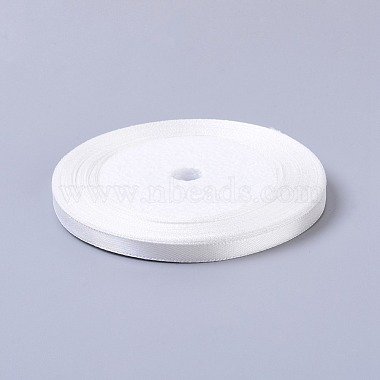 1/4 pouce (7mm) ruban de satin blanc couture de mariage bricolage(X-RC012-42)-2
