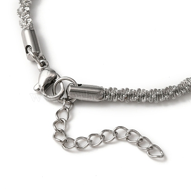 304 Stainless Steel Link Chain Bracelets & Necklaces(SJEW-F220-01B-P)-3