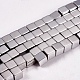 Electroplate Non-magnetic Synthetic Hematite Beads Strands(X-G-J170A-4x4mm-01)-1
