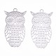 Tarnish Resistant 201 Stainless Steel Filigree Pendants(STAS-R102-23P)-1