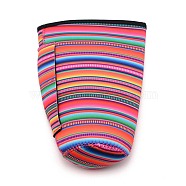 Neoprene Cup Sleeve, Insulated Reusable Coffee & Tea Cup Sleeves, Stripe Pattern, 200x145x30mm, 30oz(AJEW-WH0244-05D)