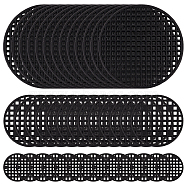 180Pcs 3 Styles Plastic Planter Flower Pot Hole Mesh Pad, DIY Planter Bottom Grid Mat, Flat Round, Black, 25~74x1~1.5mm, 60pcs/style(FIND-GO0002-79)