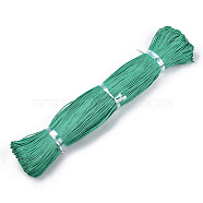 Waxed Cotton Cord, Medium Sea Green, 1.5mm, about 360yard/bundle(330m/bundle)(YC-S007-1.5mm-251)
