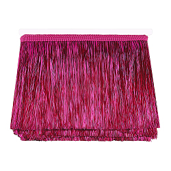 Polyester Tinsel Tassel Trimming, Tinsel Fringe, for Costume Accessories, Christmas Light Decoration, Medium Violet Red, 150x1mm, 10m/card(DIY-WH0430-372A)