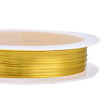Round Copper Jewelry Wire(X-CWIR-Q006-0.4mm-G)-3
