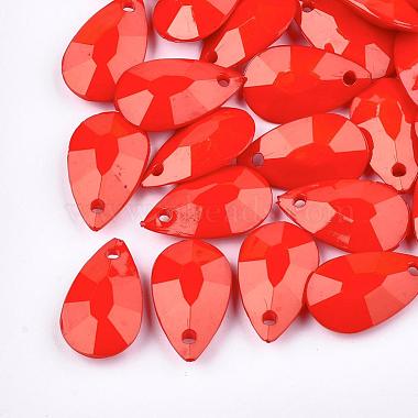 20mm Red Drop Acrylic Pendants