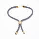Nylon Twisted Cord Bracelet Making(MAK-T003-10G)-3