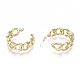 Brass Stud Earrings(X-EJEW-F244-03G)-2