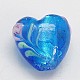 Valentine Gifts for Her Ideas Handmade Silver Foil Lampwork Beads(X-FOIL-LHH022-M)-2