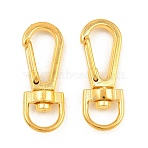 Zinc Alloy Swivel Clasps, Golden, 38x13x7.5mm, Hole: 6x10mm(AL-CBAC079-23G)