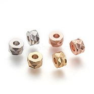 Environment Brass Beads, Electophoresis, Long-Lasting Plated, Lead Free & Cadmium Free, Flat Round, Mixed Color, 5x3mm, Hole: 2mm(KK-F780-07-RS)
