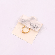 Folding Paper Ring Display Cards, Jewelry Display Card for Ring Packaging, Light Grey, 10x6cm(PW-WG26699-03)