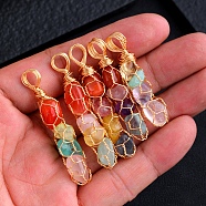 Gemstone Pendants, Cone, 45x9mm(PW-WGE28E1-01)