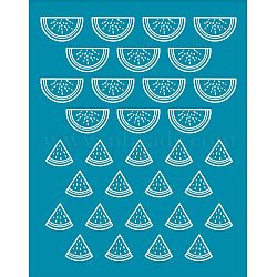 Silk Screen Printing Stencil, for Painting on Wood, DIY Decoration T-Shirt Fabric, Watermelon Pattern, 100x127mm(DIY-WH0341-126)