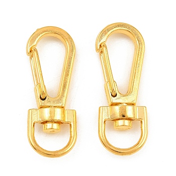 Zinc Alloy Swivel Clasps, Golden, 38x13x7.5mm, Hole: 6x10mm