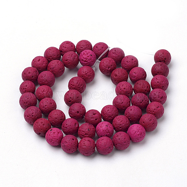 Synthetic Lava Rock Beads Strands(G-S247-8mm-M-1)-3