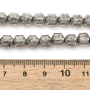 Electroplated Natural Lava Rock Beads Strands(G-L606-B02-01A)-4