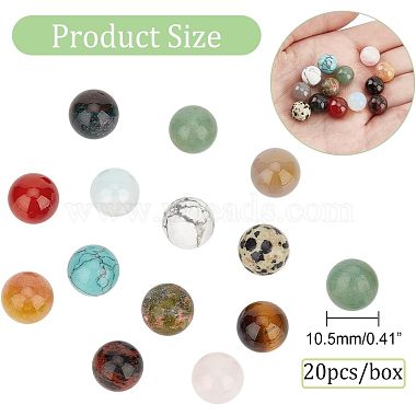 Natural & Synthetic Gemstone Round Beads(G-NB0003-86B)-3