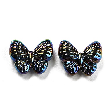 Black Butterfly Acrylic Beads