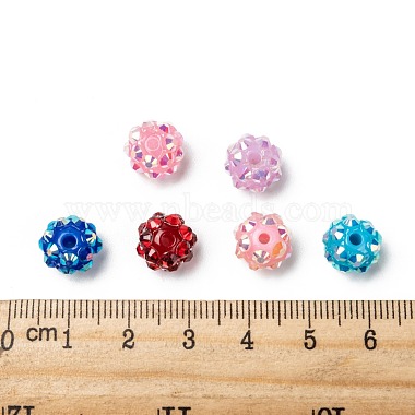 Chunky Resin Rhinestone Beads(RESI-M019-10mm-M)-3