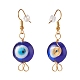 Lampwork Evil Eye Dangle Earrings(EJEW-JE04812)-2