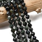 Natural Kambaba Jasper Beads Strands, Star Cut Round Beads, Faceted, 5~6x5~6x5~6mm, Hole: 1~1.2mm, about 64~68pcs/strand, 14.80''~15.04''(37.6~38.2cm)(G-Z119-A20-01)