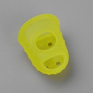 Silicone Guitar Finger Protector, Musical Instrument Accessories, Yellow, 28.5x22x15mm(SIL-WH0003-07C-05)