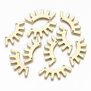 Alloy Pendant Links Connectors, Cadmium Free & Nickel Free & Lead Free, Light Gold, 13x32x1.5mm, Hole: 1.5mm(X-PALLOY-T075-13LG-NR)