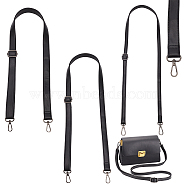 WADORN 3Pcs 3 Style Adjustable Imitation Leather Crossbody Purse Straps, with Alloy Swivel Clasp, Light Gold, 72~132x1.3~2.5x0.35~0.4cm, 1pc/style(FIND-WR0009-32B)