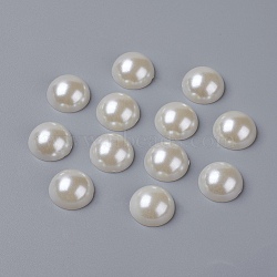 DIY Scrapbooking Imitated Pearl Acrylic Dome Cabochons, Half Round, Creamy White, Size: about 16mm in diameter, 8mm thick(X-OACR-H001-9)