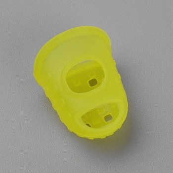 Silicone Guitar Finger Protector, Musical Instrument Accessories, Yellow, 28.5x22x15mm