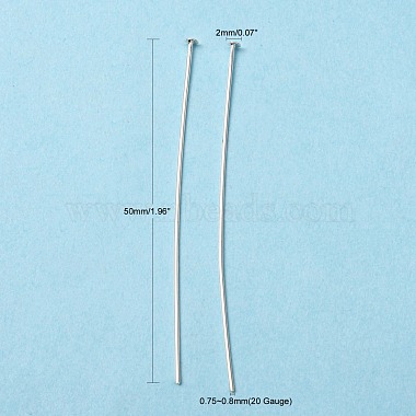 Brass Flat Head Pins(X-HP5.0cmCY-S)-5