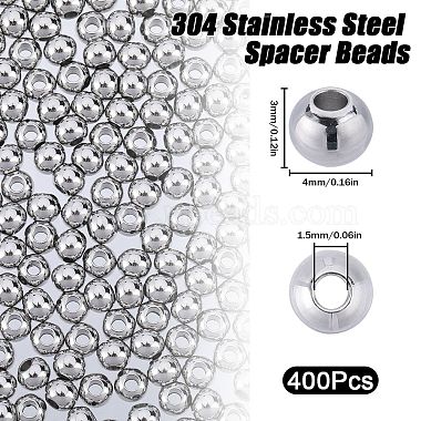 304 cuentas separadoras de acero inoxidable(STAS-SC0006-87B)-2
