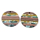 Resin & Walnut Wood Pendants(RESI-R428-10)-2