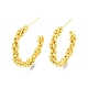 Brass Twist Rope Stud Earrings(EJEW-G322-08MG)-1