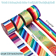 WADORN 4 Rolls 4 Styles 3M Double Face Printed Polyester Ribbons(SRIB-WR0001-05)-2