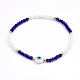 Verre à facettes perles bracelets extensibles(BJEW-JB05985-02)-1