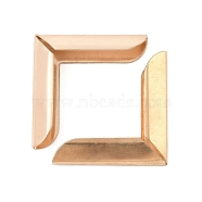 Iron Photo Corners for Photo Albums, Light Gold, 25.5x25.5x6.5mm(IFIN-R002-02KCG)