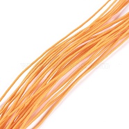 Round Elastic Cord, Orange, 0.8mm, about 24.05 yards(22m)/bundle(EW-WH0008-12)