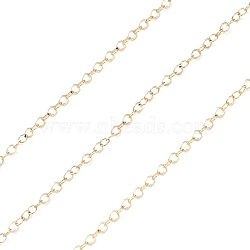 Yellow Gold Filled Cable Chains, Soldered, Real 14K Gold Filled, Link: 2x1.6x0.5mm(CHC-M023-03G)