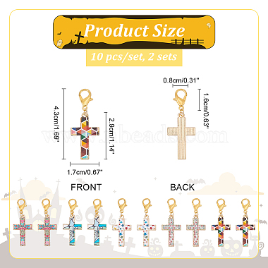Religion Theme Cross Stitch Markers(HJEW-AB00186)-2