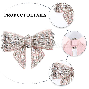 2Pcs Detachable Cloth Bowknot Shoe Decoration(AJEW-CA0004-21A)-5