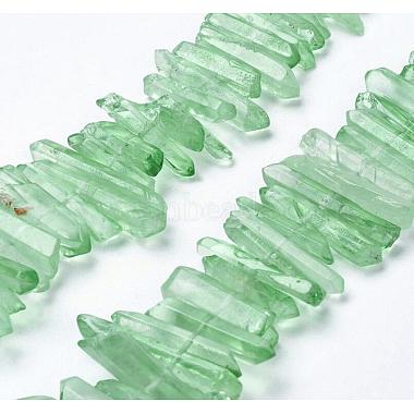 Natural Quartz Crystal Points Beads Strands(G-K181-B02)-2