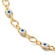 Brass Horse Eye Link Chain Necklaces(NJEW-JN03161-02)-2
