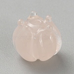 Transparent Glass Beads, Flower, Purple, 11x10mm, Hole: 1.5mm(GLAA-WH0033-98C)